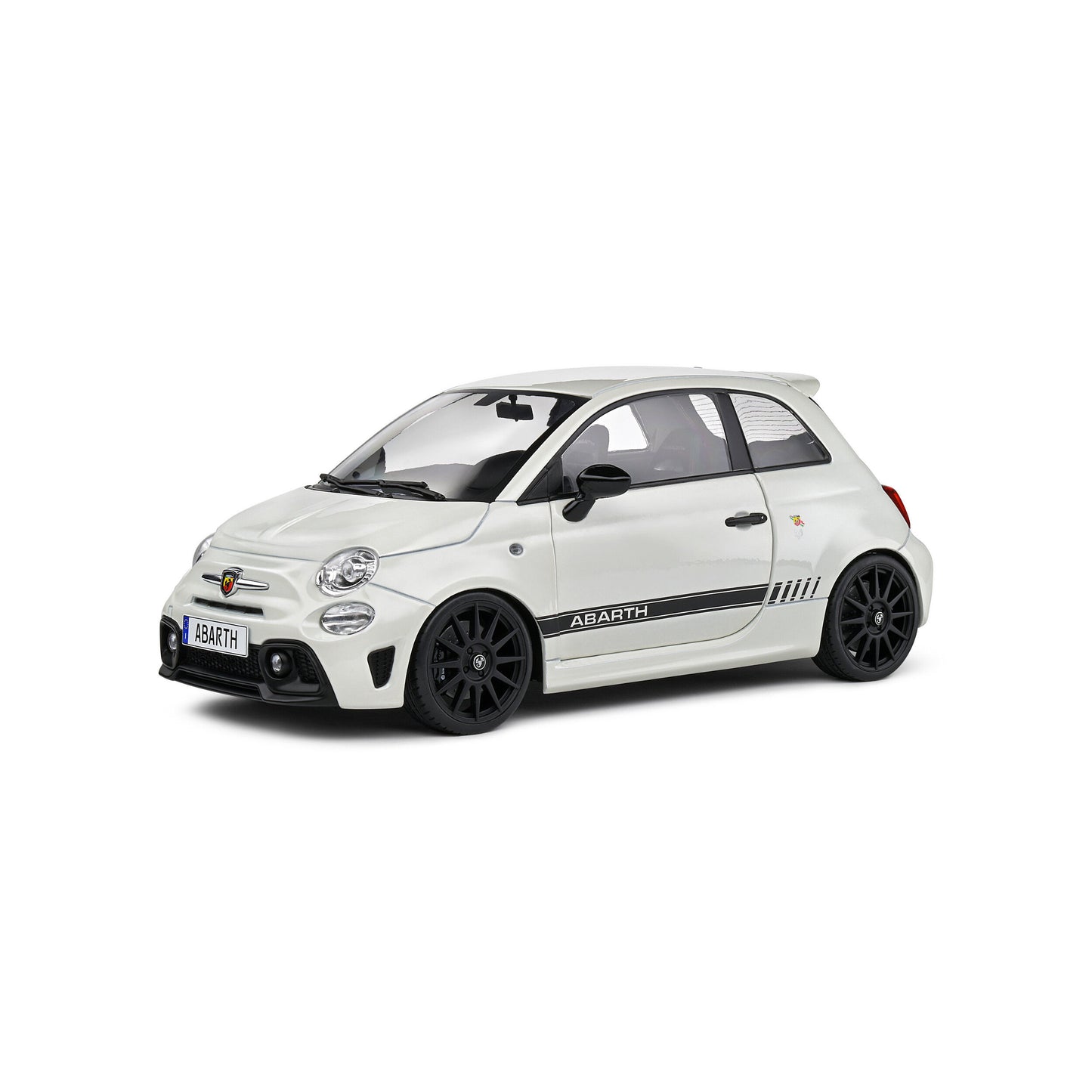 Mô hình xe Solido 1/18 Fiat F595 Abarth – Ghiaccio White – 2022