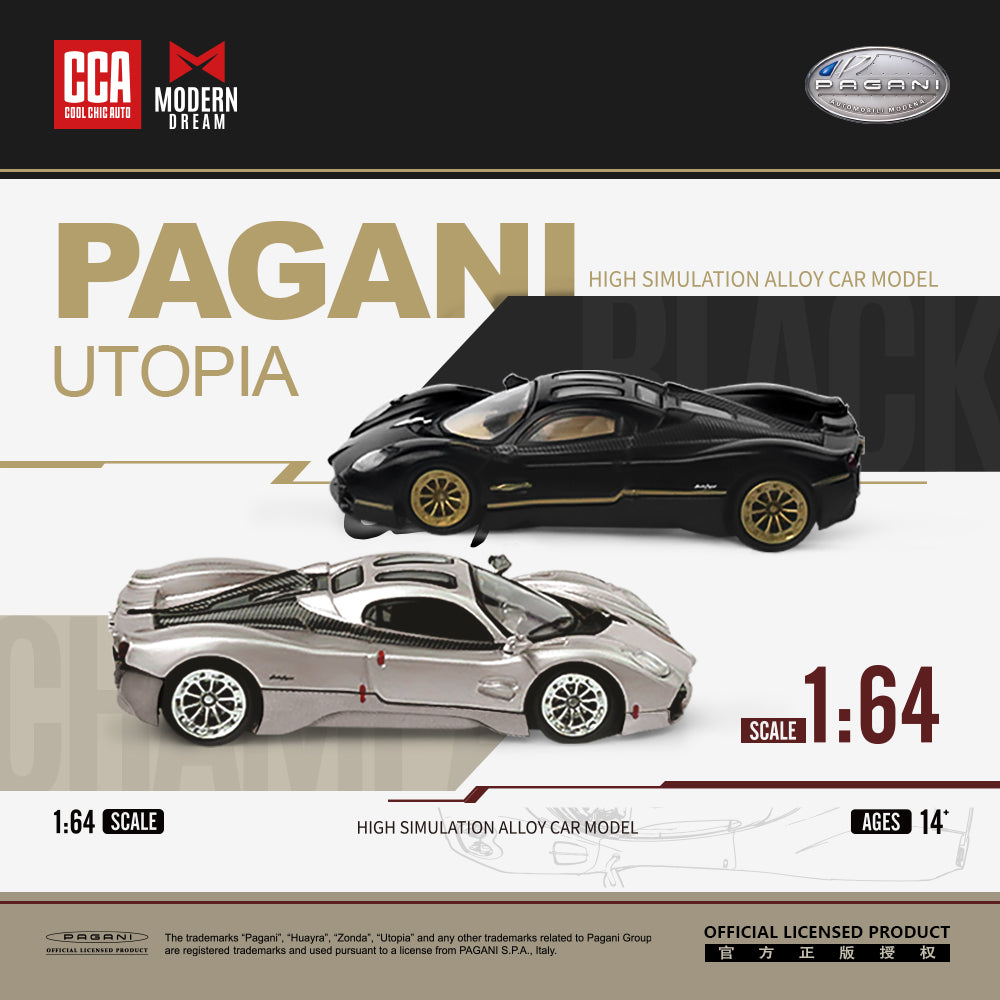 Vỏ hộp xe Pagani Utopia Champagne Gold