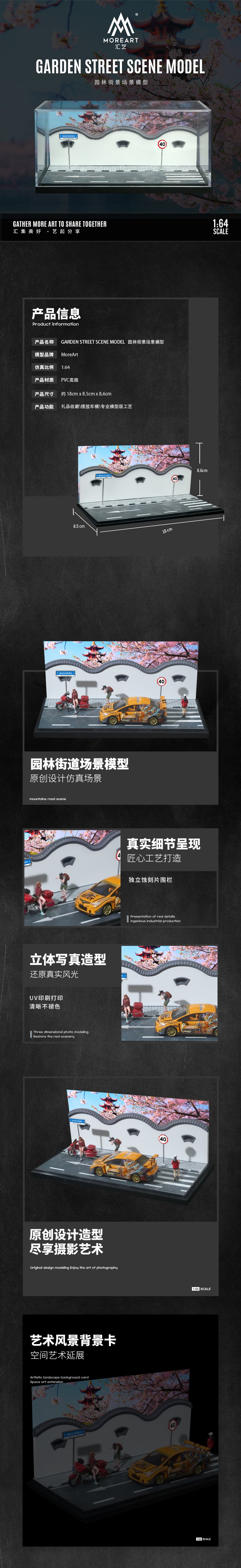 Toàn cảnh diorama Garden and Street Scene Model