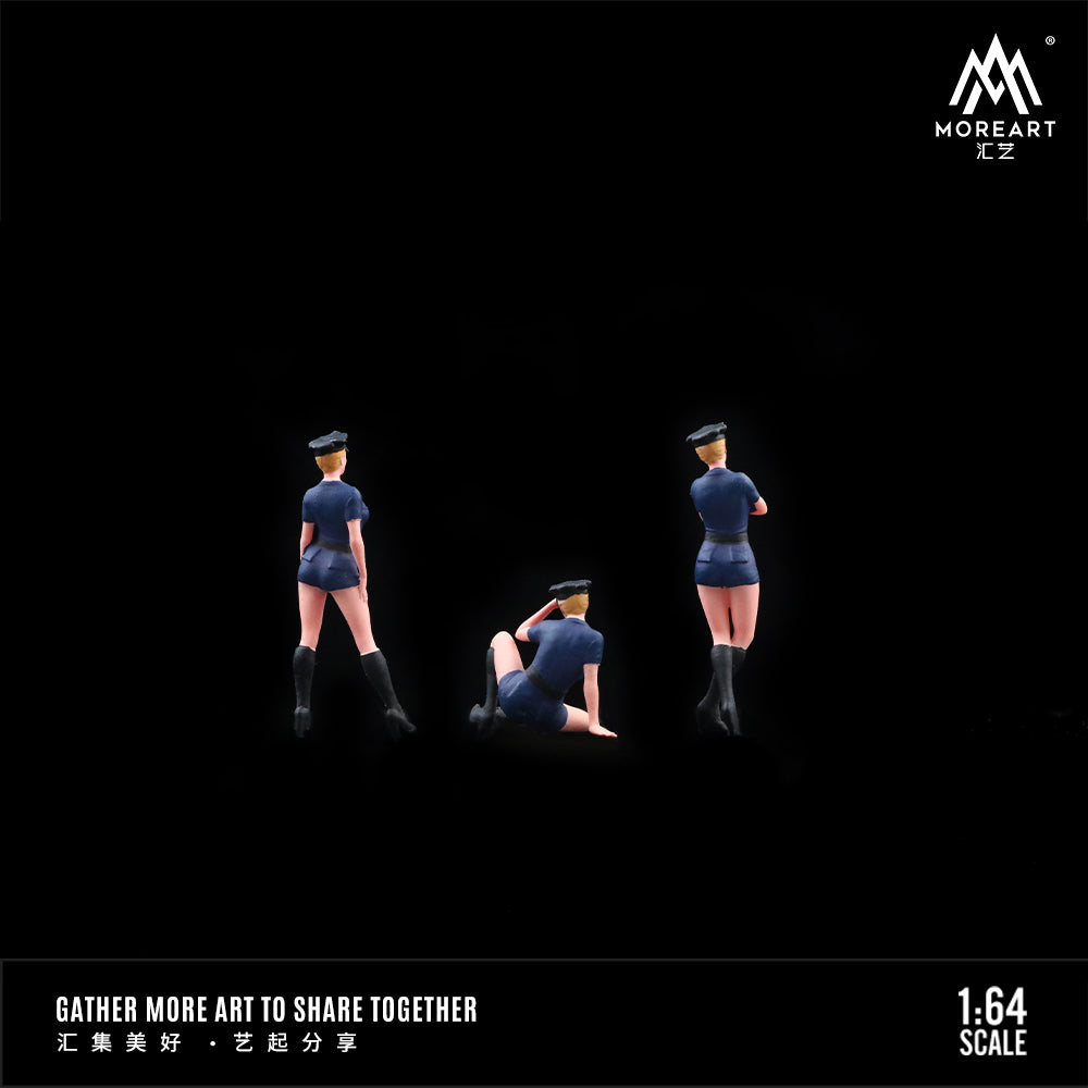 Vỏ hộp diorama Sexy Female Police Officer