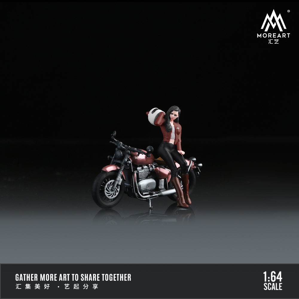 Mô hình diorama Triumph Bobber 1200CC MOREART cận cảnh