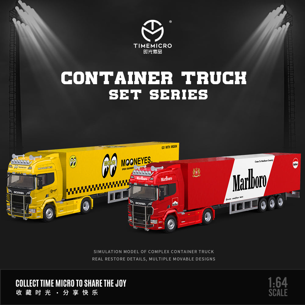 Logo Moon Eye trên xe Container Scania Time Micro 1:64