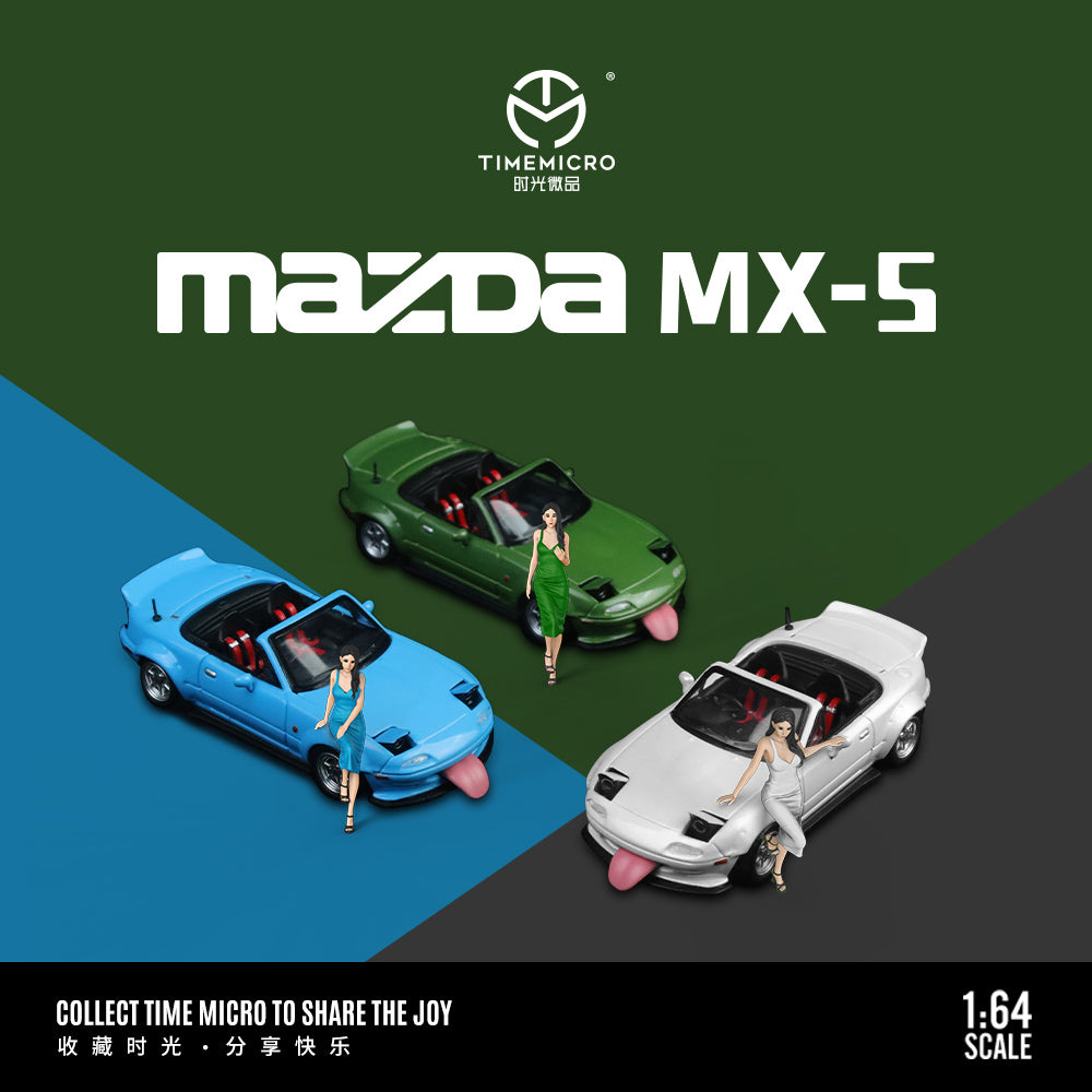 Đuôi xe Mazda MX5 Green Doll Time Micro 1:64