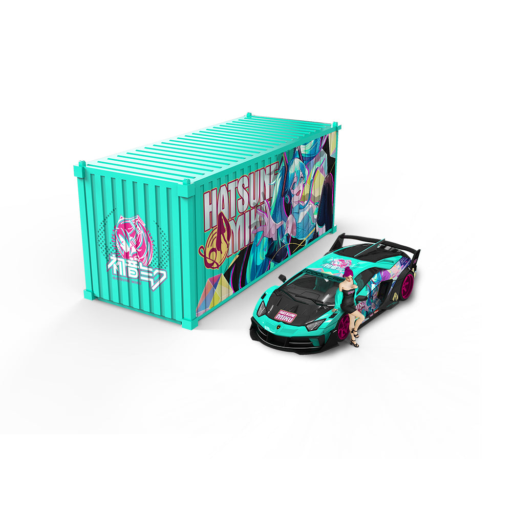 Lamborghini GTEVO Hatsune Miku Cool Car nhìn từ trên xuống