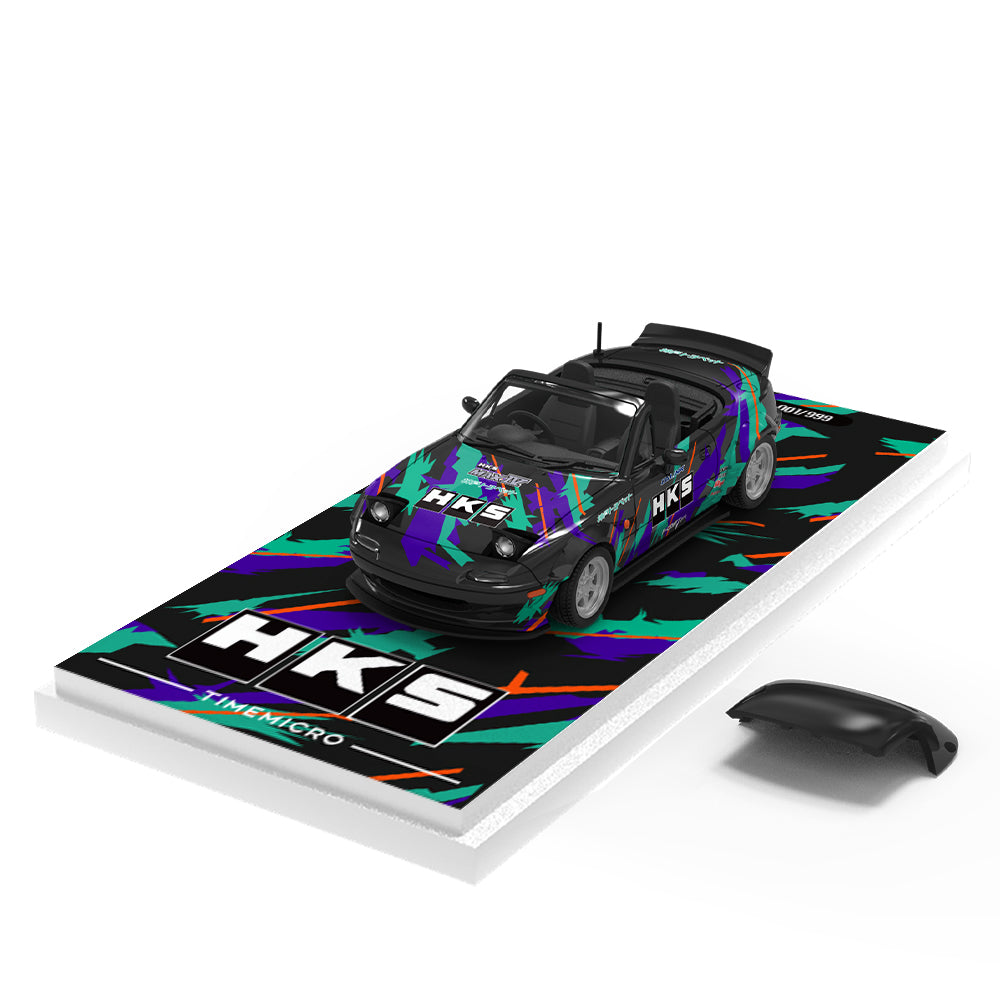 Mô hình Mazda MX5 HKS Time Micro 1:64 bản tiêu chuẩn