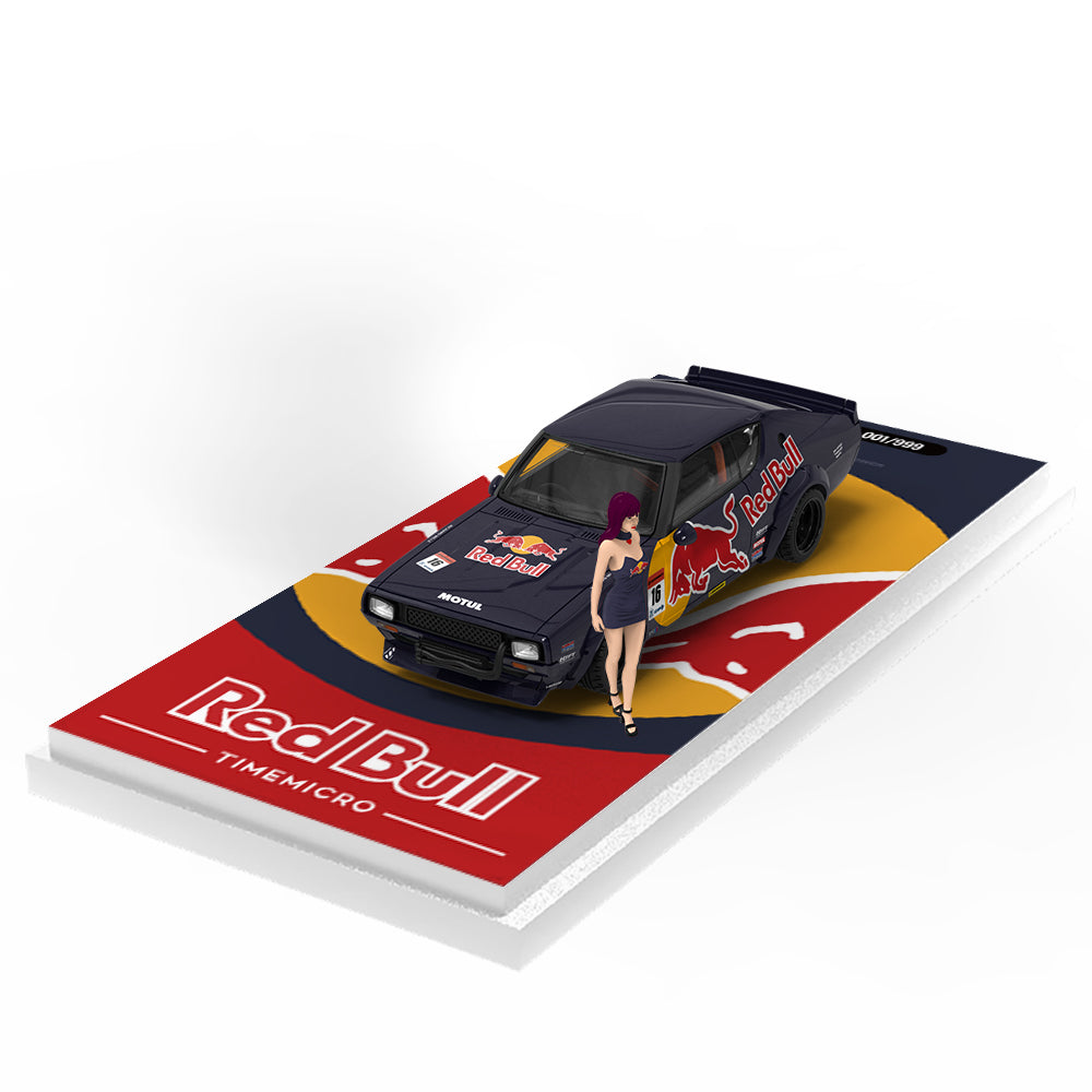 Mô hình Nissan KPGC110 Red Bull Statue trên bệ