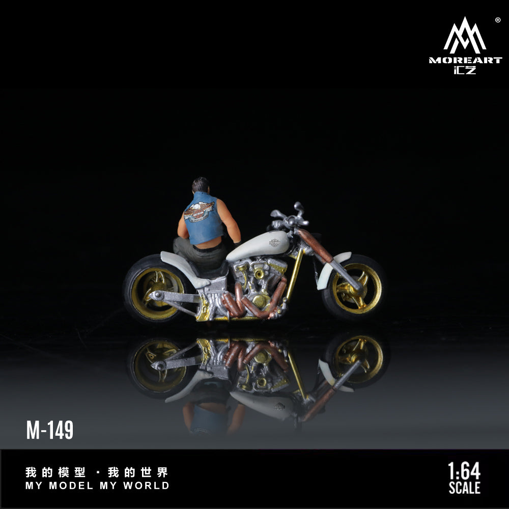 Vỏ hộp diorama Harley-Davidson White của Moreart