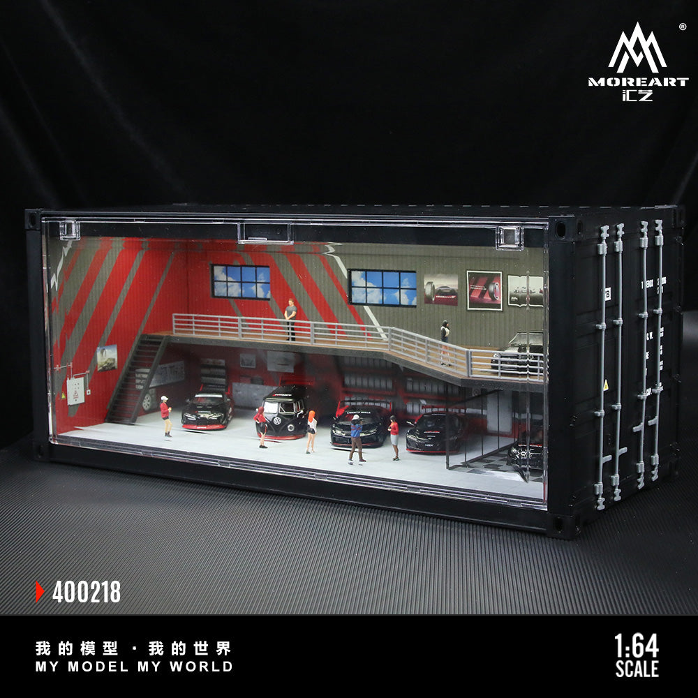 Cận cảnh container và đèn