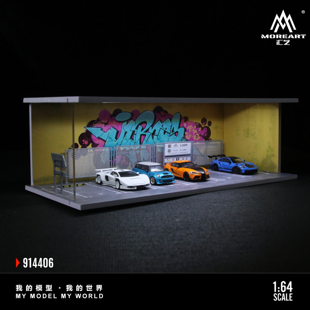 Cool Graffiti-Lighted Scene nhìn từ trên xuống