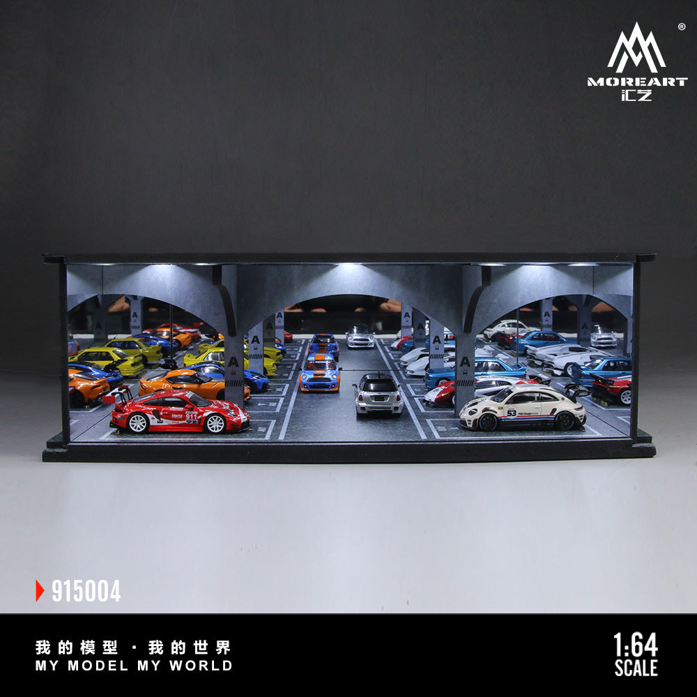 Diorama bãi đỗ xe mini