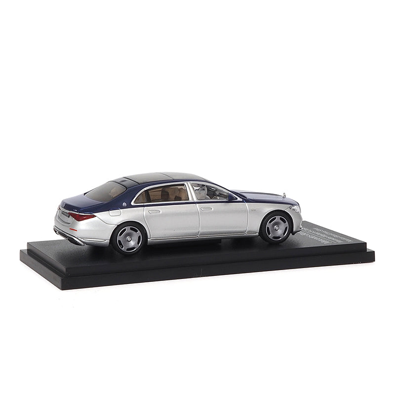 Mô hình xe ARbox(Almost Real) 1:64 Mercedes-Maybach S-Class 2021 Nautical Blue/Cirrus Silver - 620125001