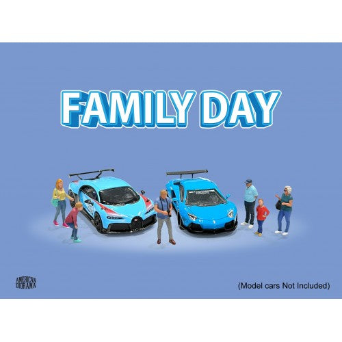 Mô hình American Diorama 1:64 AD-2410MJ 1:64 Limited Edition Die Cast Figure Set - Family Day - AD-2410MJ