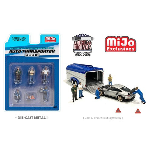 Mô hình American Diorama 1:64 AD-76464MJ 1:64 Limited Edition Die Cast Figure Set - Auto Transport Crew - AD-76464MJ