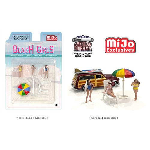 Mô hình American Diorama 1:64 AD-76481MJ 1:64 Limited Edition Die Cast Figure Set - Beach Girls - AD-76481MJ