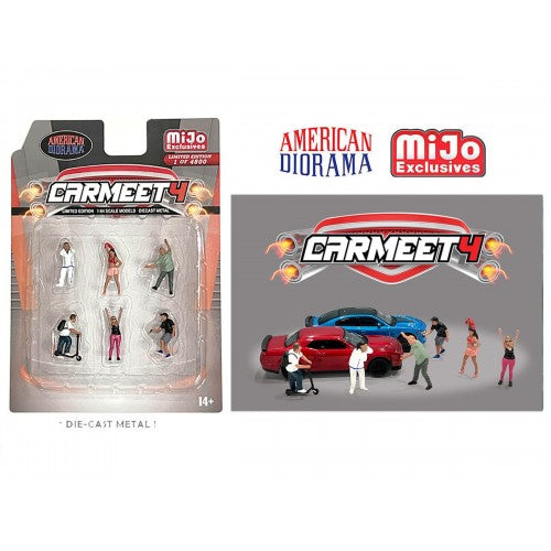 Mô hình American Diorama 1:64 AD-76507MJ 1:64 Limited Edition Die Cast Figure Set - Car Meet 4 - AD-76507MJ