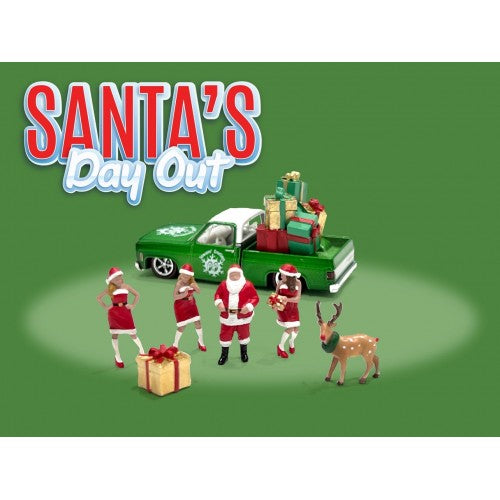 Mô hình American Diorama 1:64 AD-76508MJ 1:64 Limited Edition Die Cast Figure Set - Santa's Day Out - AD-76508MJ