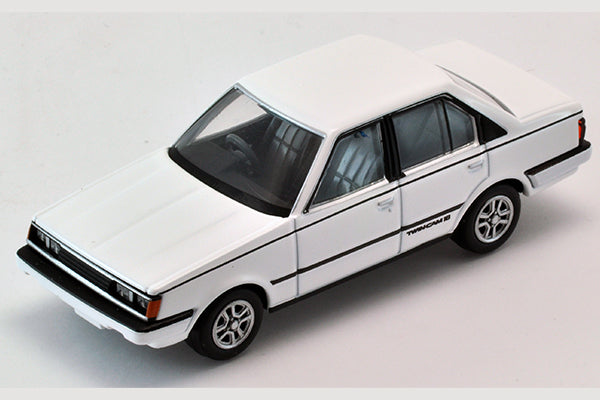 Mô hình xe Tomyca Limited Vintage TLV 1:64 Toyota Carina 1600GT-R (white) 1984 model | LV-N59b