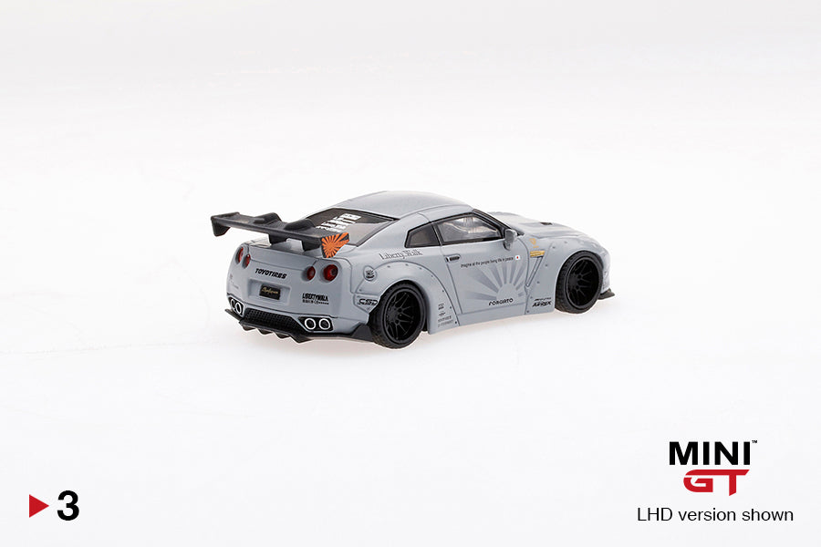 Mô hình xe Mini GT 1:64 LB★WORKS Nissan GT-R (R35) Matte Grey - MGT00003