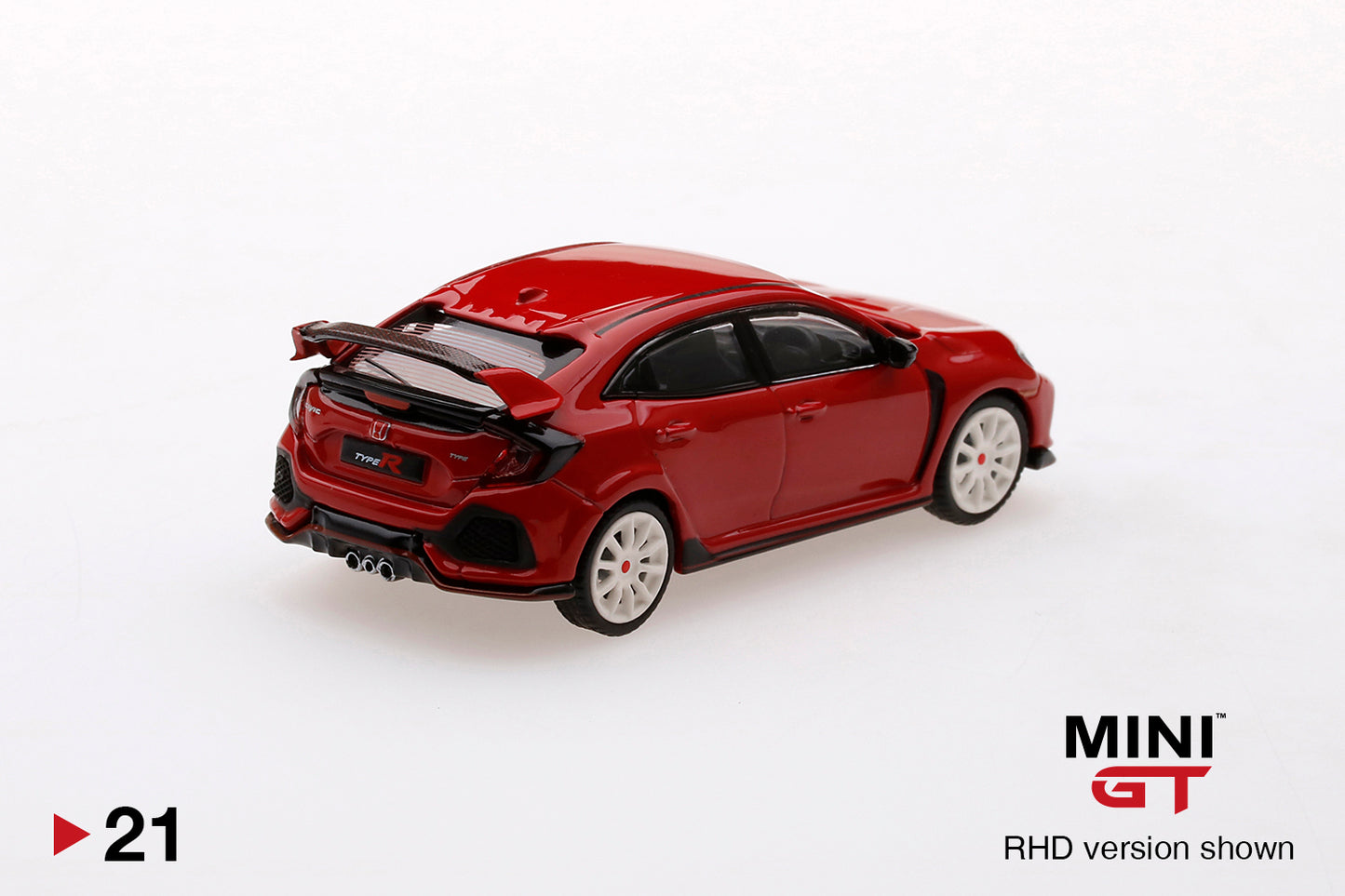 Mô hình xe Mini GT 1:64 Honda Civic Type R (FK8) Rallye Red Modulo Edition - MGT00021