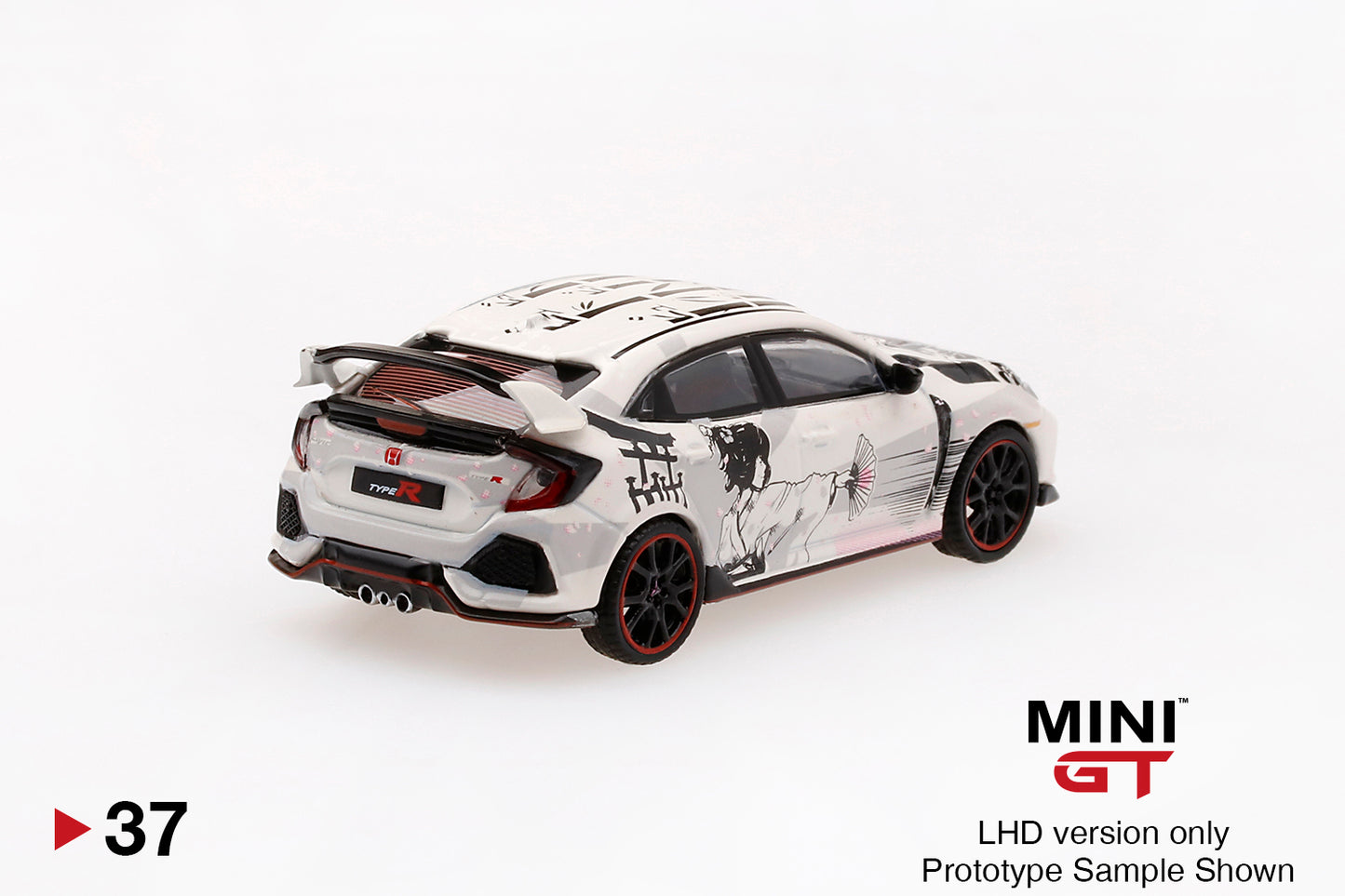 Mô hình xe Mini GT 1:64 1/64 Honda Civic Type R (FK8) ArtCar Manga - 2018 Paris Autoshow - MGT00037