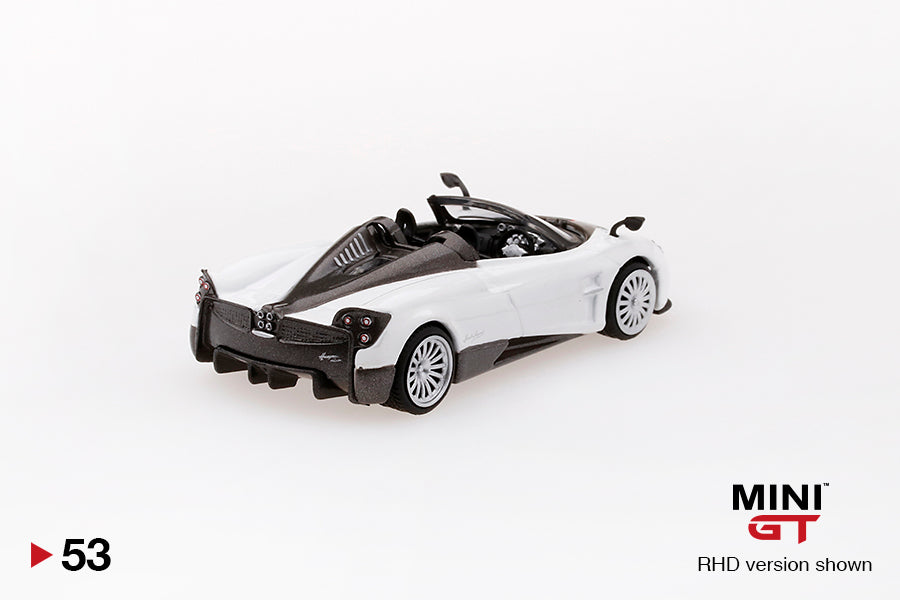 Mô hình xe Mini GT 1:64 Pagani Huayra Roadster White - MGT00053