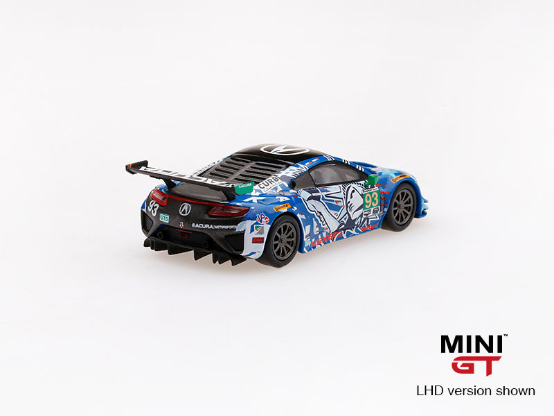 Mô hình xe Mini GT 1:64 Acura NSX GT3 #93 Statue of Liberty 2017 IMSA Watkins Glen - MGT00072