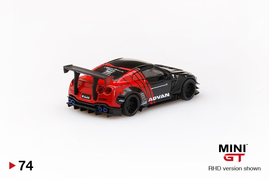 Mô hình xe Mini GT 1:64 LB★WORKS Nissan GT-R (R35) ADVAN - MGT00074