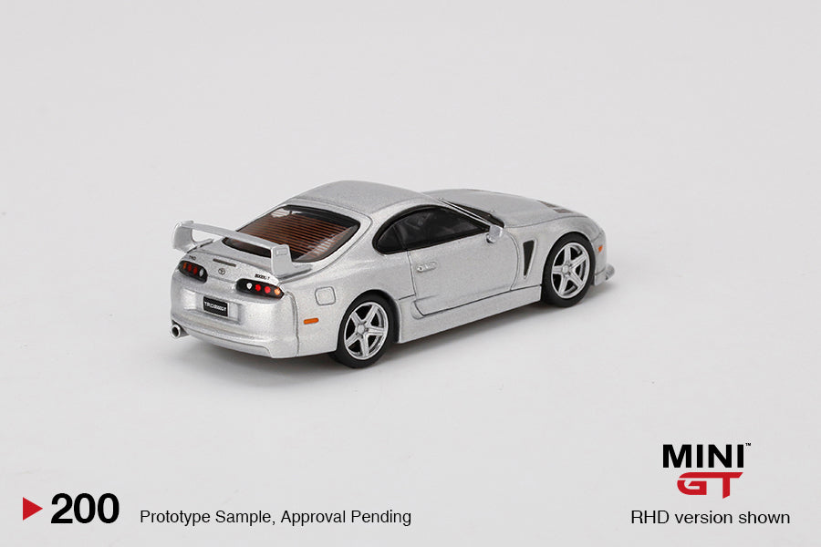 Mô hình xe Mini GT 1:64 Toyota TRD 3000GT Alpine Silver Metallic - MGT00200