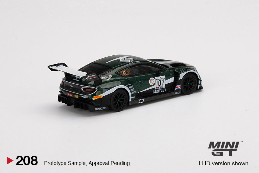 Mô hình xe Mini GT 1:64 Bentley Continental GT3 #107 M-Sport Team Bentley 2019 Total 24 Hours of Spa - MGT00208