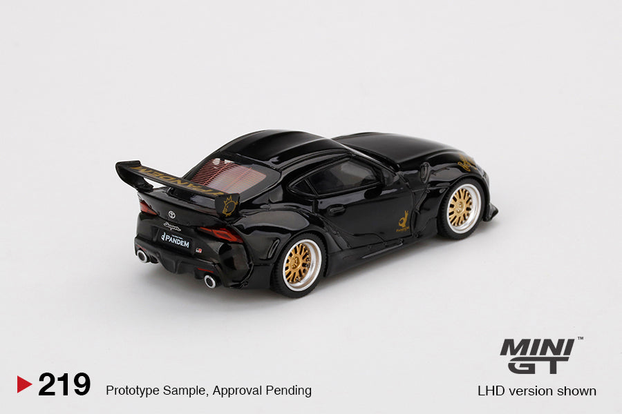 Mô hình xe Mini GT 1:64 Pandem Toyota GR Supra V1.0 Black - MGT00219