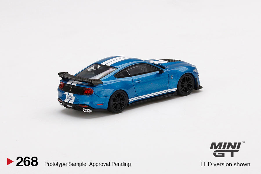 Mô hình xe Mini GT 1:64 Ford Mustang Shelby GT500 Ford Performance Blue - MGT00268