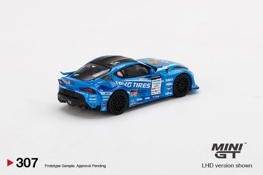 Mô hình xe Mini GT 1:64 HKS Toyota GR Supra No.77 FAT FIVE RACING 2020 D1 Grand Prix - MGT00307-D1