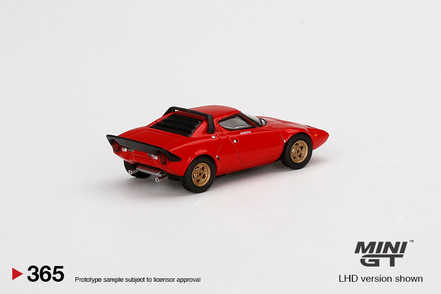Mô hình xe Mini GT 1:64 Lancia Stratos HF Stradale Rosso Arancio - MGT00365