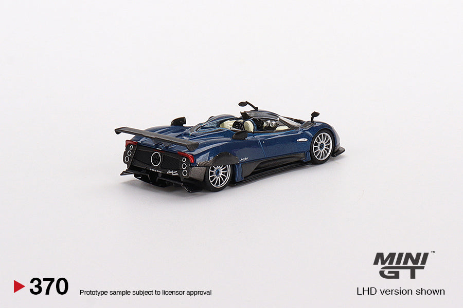 Mô hình xe Mini GT 1:64 Pagani Zonda HP Barchetta Blue Tricolore - MGT00370