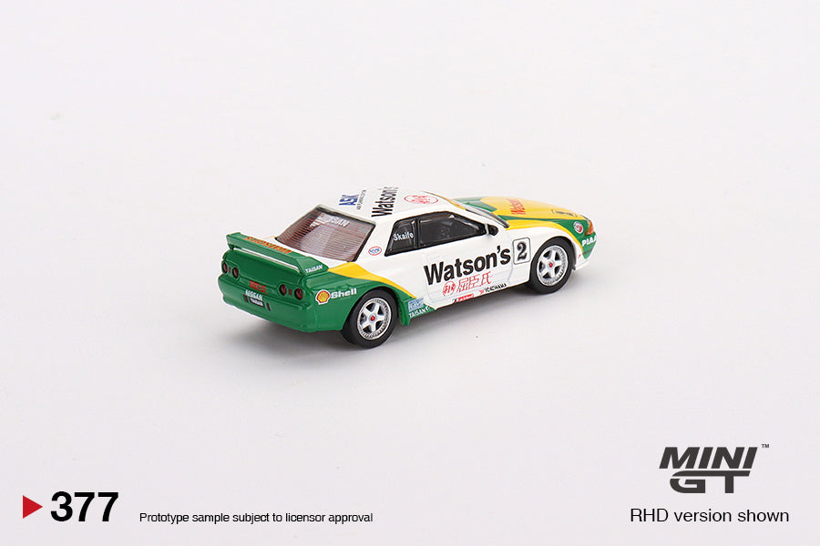 Mô hình xe Mini GT 1:64 Nissan Skyline GT-R (R32) Gr. A #2 1991 Macau GP - MGT00377