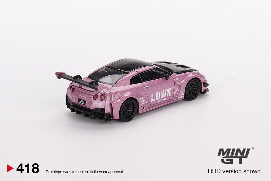 Mô hình xe Mini GT 1:64 LB-Silhouette WORKS GT NISSAN 35GT-RR Ver.2 Passion Pink - MGT00418