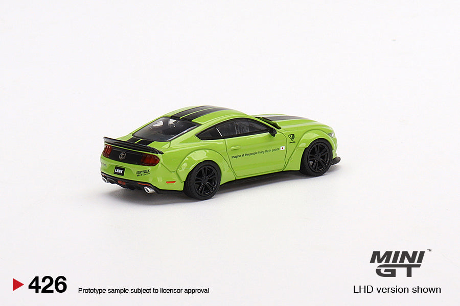 Mô hình xe Mini GT 1:64 LB-WORKS Ford Mustang Grabber Lime - MGT00426