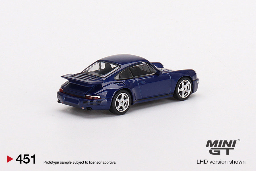 Mô hình xe Mini GT 1:64 RUF CTR Anniversary Dark Blue - MGT00451