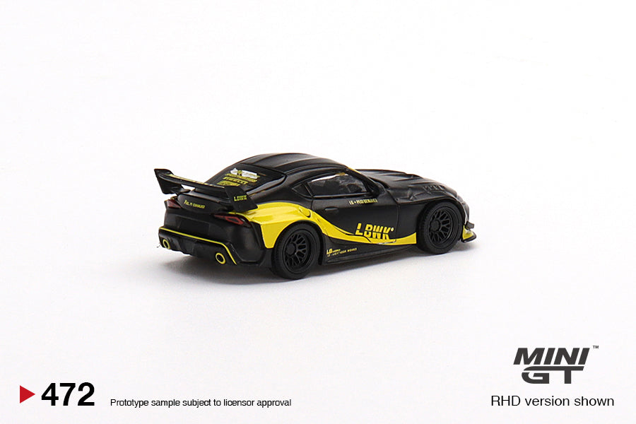 Mô hình xe Mini GT 1:64 Toyota GR Supra LB-Works Matte Black - MGT00472
