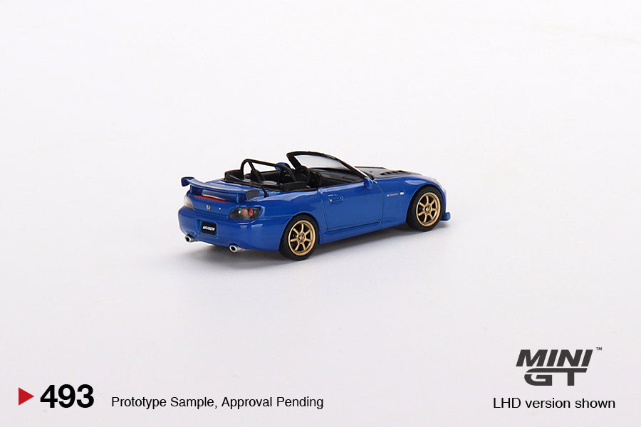 Mô hình xe Mini GT 1:64 Honda S2000 (AP2) Mugen Monte Carlo Blue Pearl - MGT00493