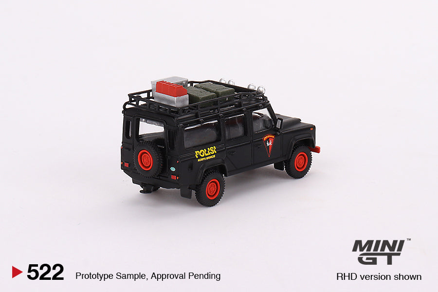 Mô hình xe Mini GT 1:64 Land Rover Defender 110 Mobile Brigade Corps (KORPS BRIMOB) - MGT00522