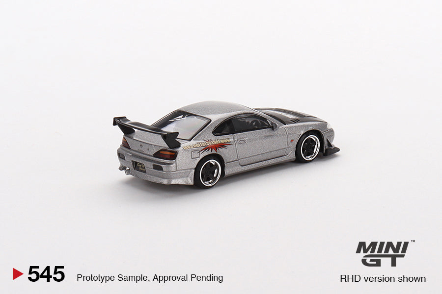 Mô hình xe Mini GT 1:64 Nissan Silvia Top Secret (S15) Silver - MGT00545