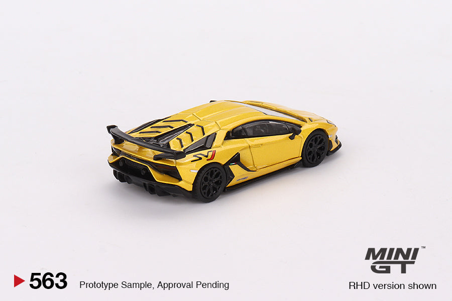 Mô hình xe Mini GT 1:64 Lamborghini Aventador SVJ Giallo Orion - MGT00563