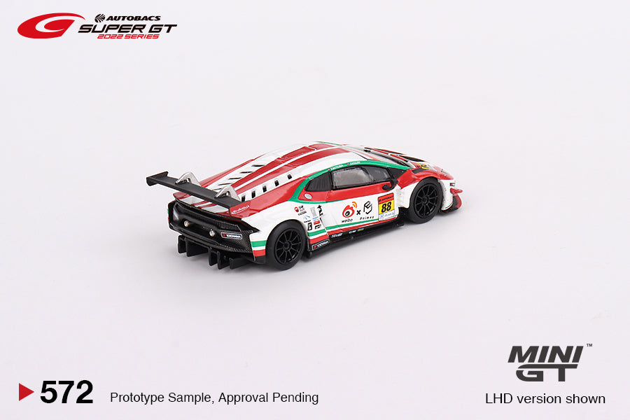 Mô hình xe Mini GT 1:64 Lamborghini Huracán GT3 EVO #88 “Weibo Primez LAMBORGHINI GT3” JLOC 2022 SUPER GT SERIES - MGT00572