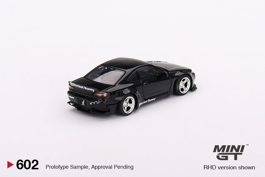 Mô hình xe Mini GT 1:64 Nissan Silvia (S15) Rocket Bunny Black Pearl - MGT00602