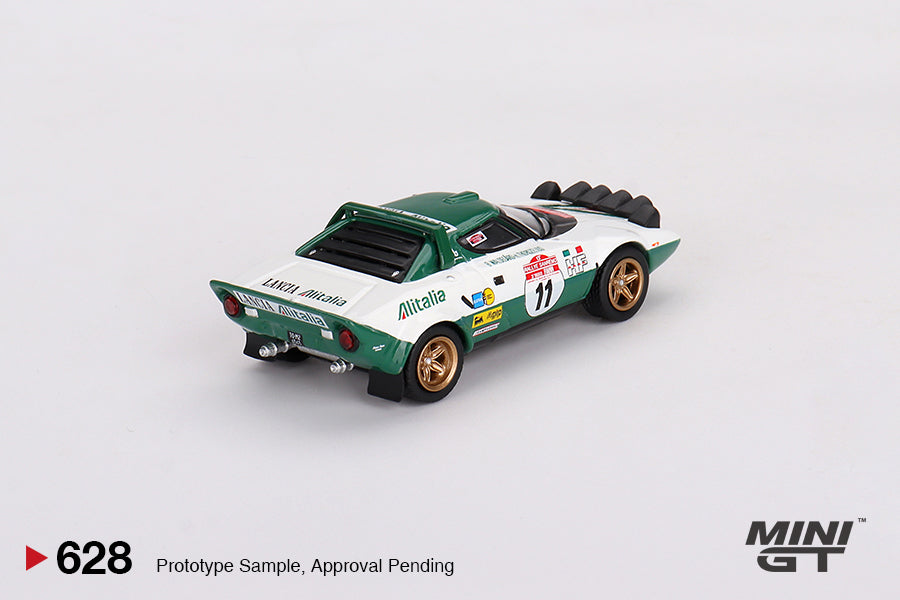 Mô hình xe Mini GT 1:64 Lancia Stratos HF 1975 Rally Sanremo Winner #11 - MGT00628