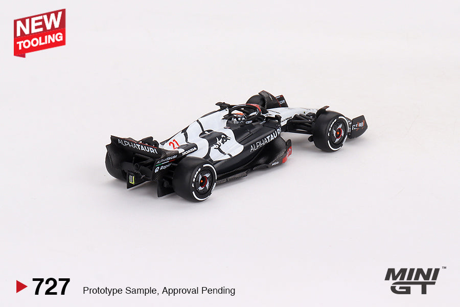 Mô hình xe Mini GT 1:64 AlphaTauri AT04 #21 Nyck de Vries 2023 F1 2023 Australian GP - MGT00727