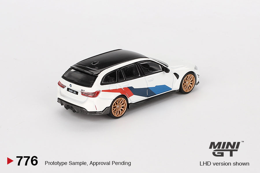 Mô hình xe Mini GT 1:64 BMW M3 M Performance Touring Alpine White - MGT00776