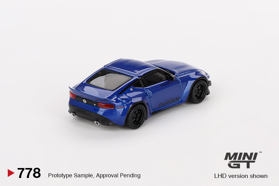 Mô hình xe Mini GT 1:64 Nissan Z Pandem Seiran Blue - MGT00778