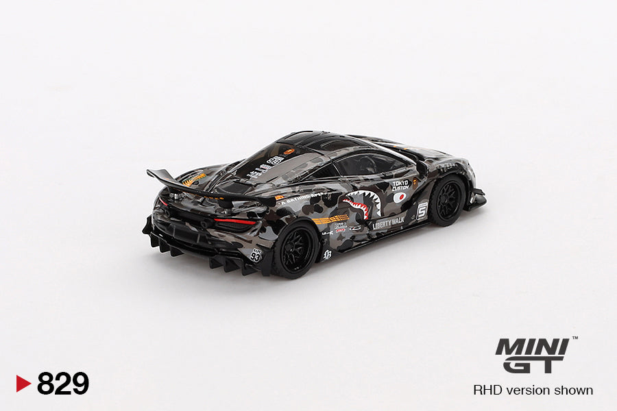 Mô hình xe Mini GT 1:64 McLaren 720S LB★Works LBWK*A BATHING APE CROSSOVER - MGT00829
